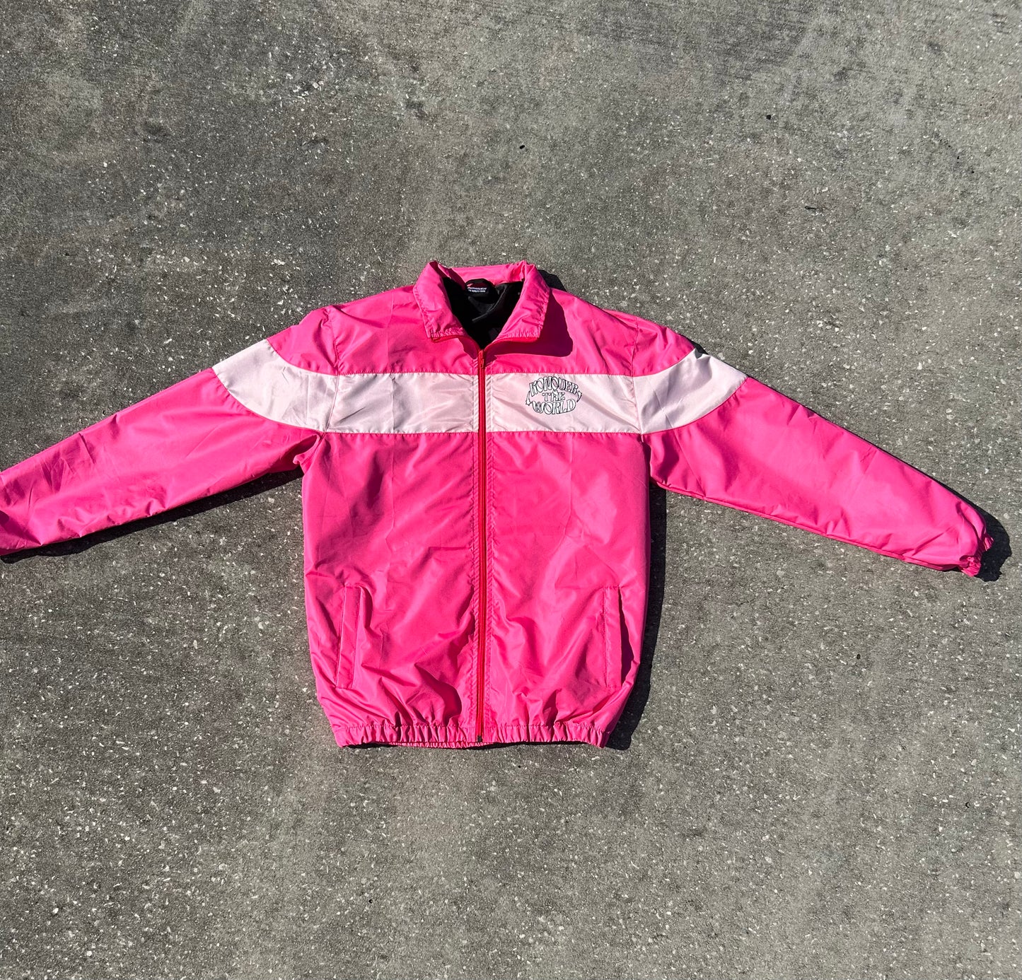 PINK WINDBREAKER JACKET