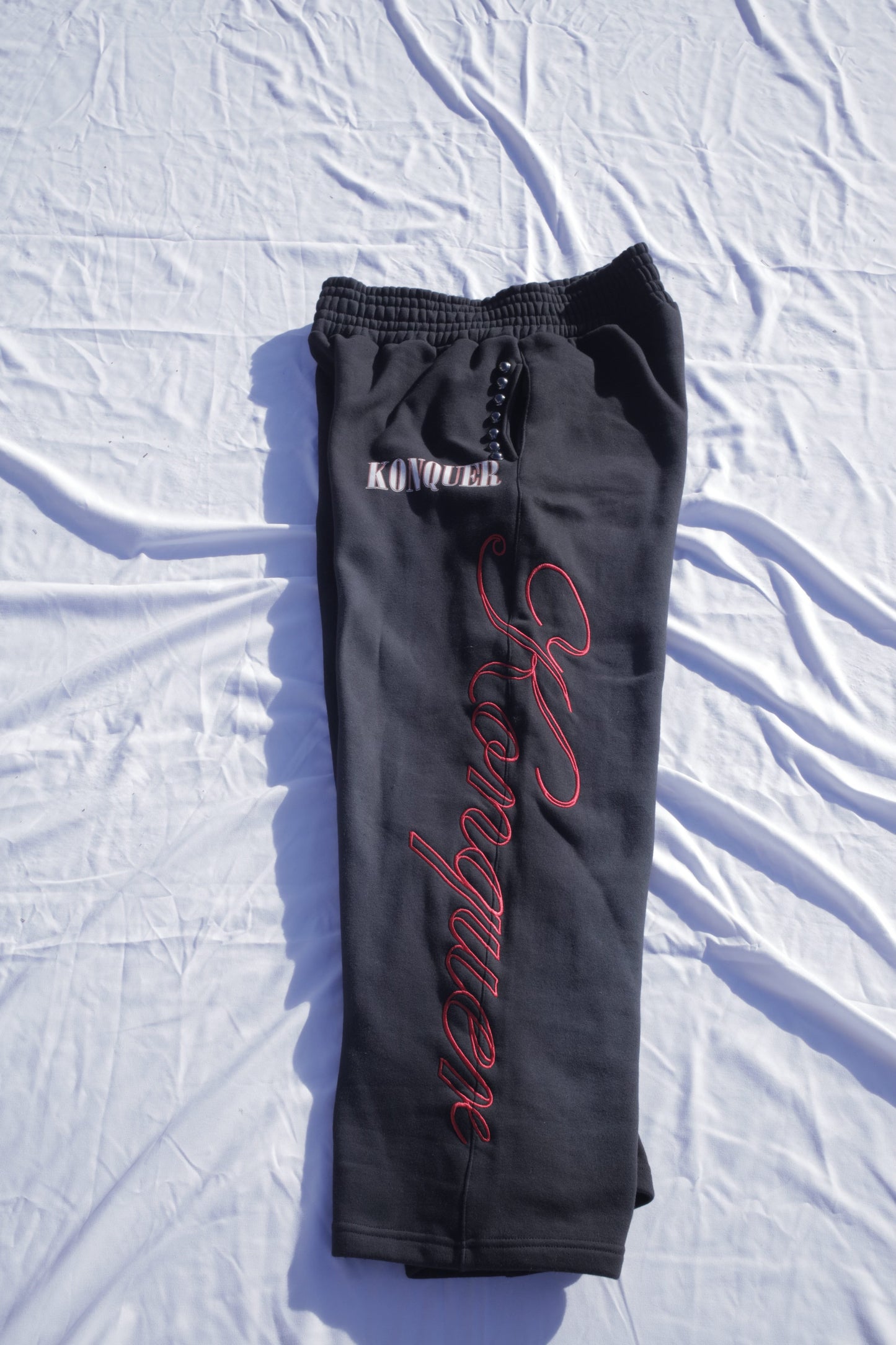 BLACK STUDDED PANTS