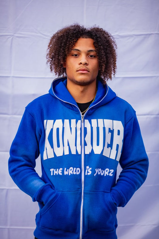 BLUE KONQUER FULL ZIPUP JACKET