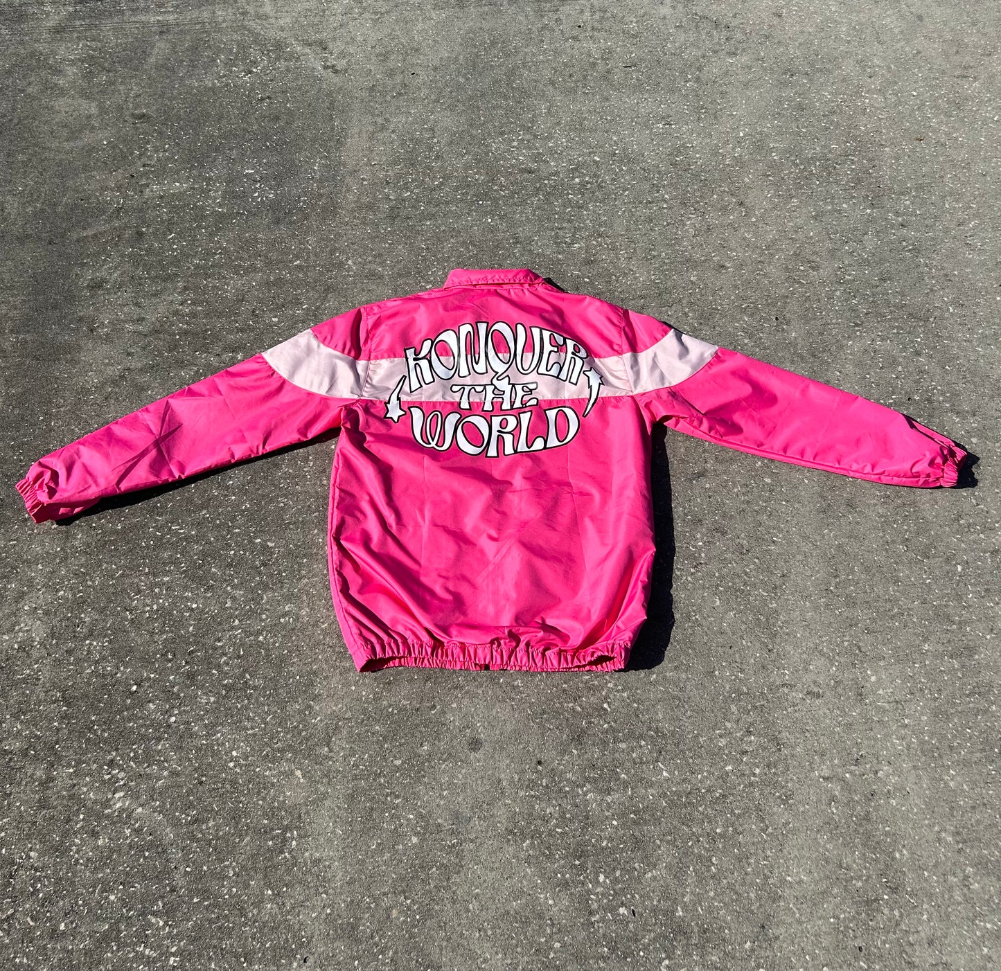 PINK WINDBREAKER JACKET