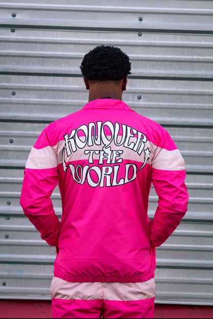 PINK WINDBREAKER JACKET