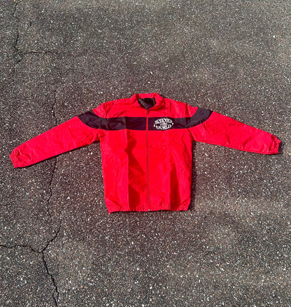 RED WINDBREAKER JACKET