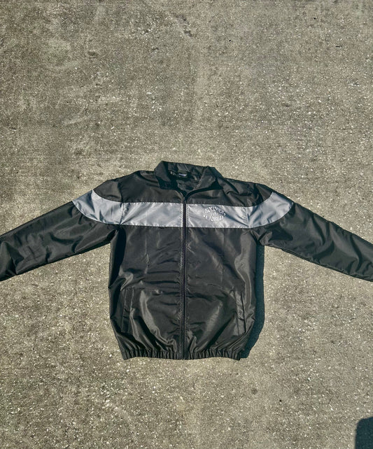 BLACK WINDBREAKER JACKET