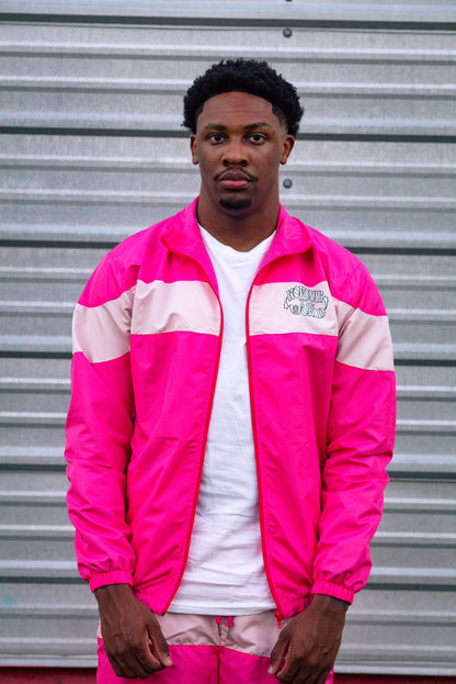 PINK WINDBREAKER JACKET