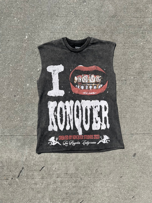 LOVE KONQUER SLEEVELESS TEE