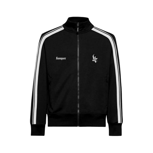 BLACK KONQUER TRACKSUIT JACKET